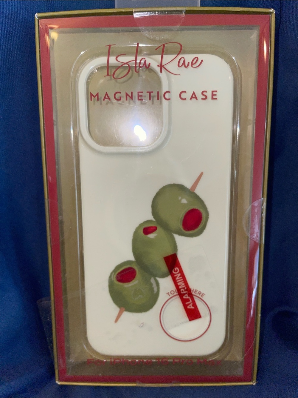 Isla Rae Magnetic Phone Case with Olive Design